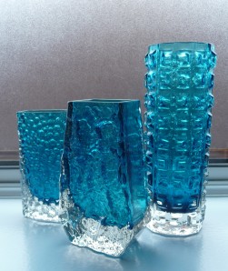 Blue Whitefriars Vases